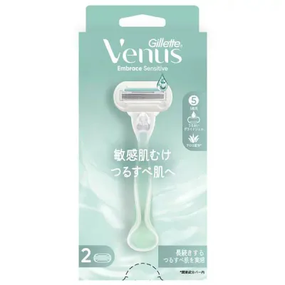 【5個セット】 ジレット ヴィーナス 敏感肌用 替え刃 女性用 シェーバー Gillette Venus カミソリ 替刃 シェービング