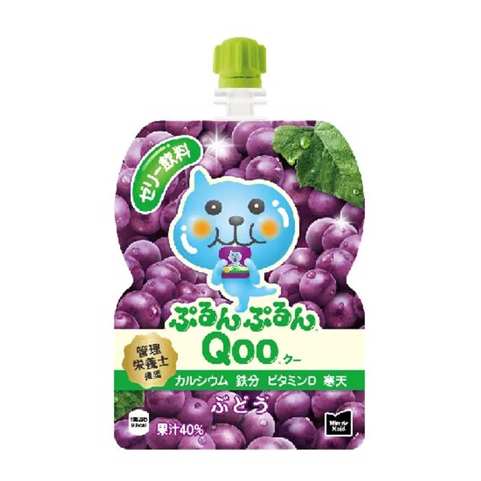 コカ コーラ ミニッツメイド ぷるんぷるんQoo ぶどう125gパウチ×1ケース(全30本) 送料無料