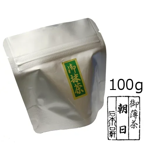 抹茶 京都宇治抹茶 【薄茶】朝日/100g(アルミパック)【メール便対応】ラテ 文化祭