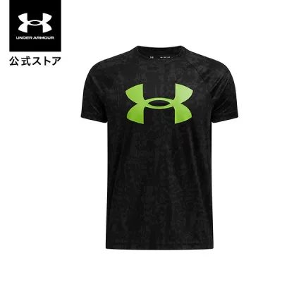 【30%OFF】公式 アンダーアーマー UNDER ARMOUR キッズ UAテック ショートスリーブTシャツ 〈オールオーバープリント〉〈ビッグロゴ〉 トレーニング Tシャツ 3500 1363278 アウトドア スポーツ ジム 運動 部活 ジュニア