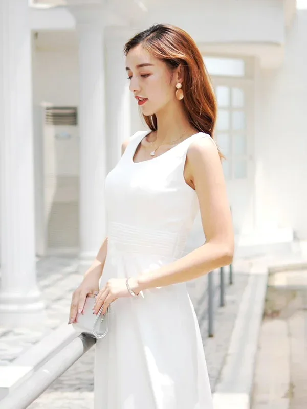 Overseas wedding ceremony wedding dress wedding dress bride after-party pre-photo shoot dress simple wedding fashion coming-of-age ceremony party dress bridal long dress formal dress after-photo shoot women's A-line dress wedding ceremony reception concert recital semi-custom lace-up