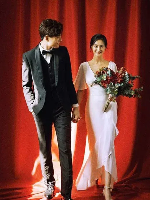 ウェディングドレス マーメイドライン 半袖 花嫁 ドレス 結婚式 ウエディングドレス 二次会 ロングドレス Vカット 披露宴 ブライダル ワンピース 海外撮影 お呼ばれ 演奏会 着痩せ 前撮り プリンセス 優雅 上品 ファスナー