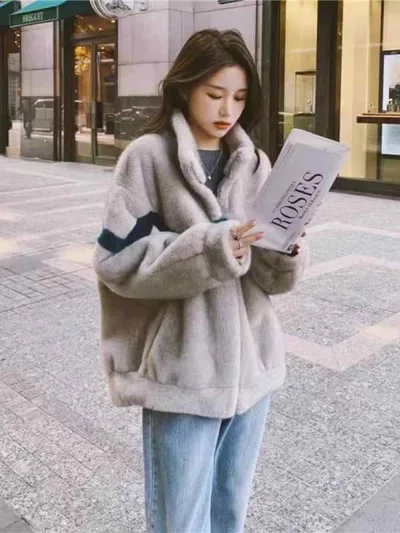 コート レディース ショート丈 裏起毛 ボア 韓国風 ゆったり 厚手 防寒 冬服 低身長向け 学生