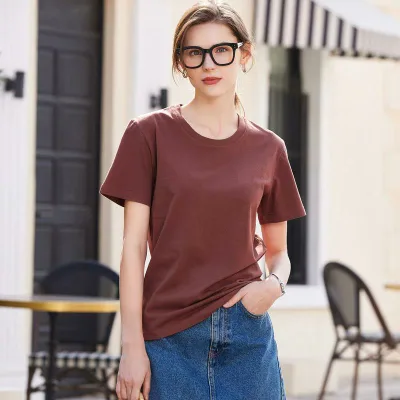 Tシャツ メンズ レディース 半袖 無地 シンプル ビッグシルエット クルーネック 薄手 インナー トップス カットソー 着痩せ 普段使い デイリーユース カジュアル 春夏 さらさら 快適 きれいめ 伸縮性 綿混素材