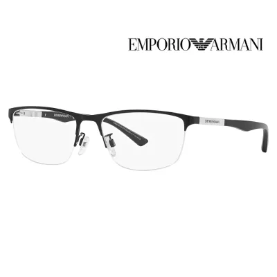 【オススメ価格】度なし1.55レンズ交換+0円 エンポリオアルマーニ 伊達 メガネ 眼鏡 サングラス EA1142 3001 54 EMPORIO ARMANI メタル スクエア メンズ ナイロール