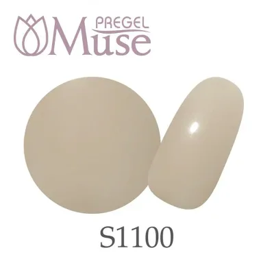 【プリジェル公式】ミューズ/ナチュラルベージュスキン/3g ジェルネイル PREGEL ミューズ Muse PGU-S1100 人気 流行り カラー 色 トレンド 綺麗 秋 カラージェル シアー ベージュ ブラウン オフィス スキンカラー 発色 初心者 サロン用 アート デザイン 厚塗り 薄塗り