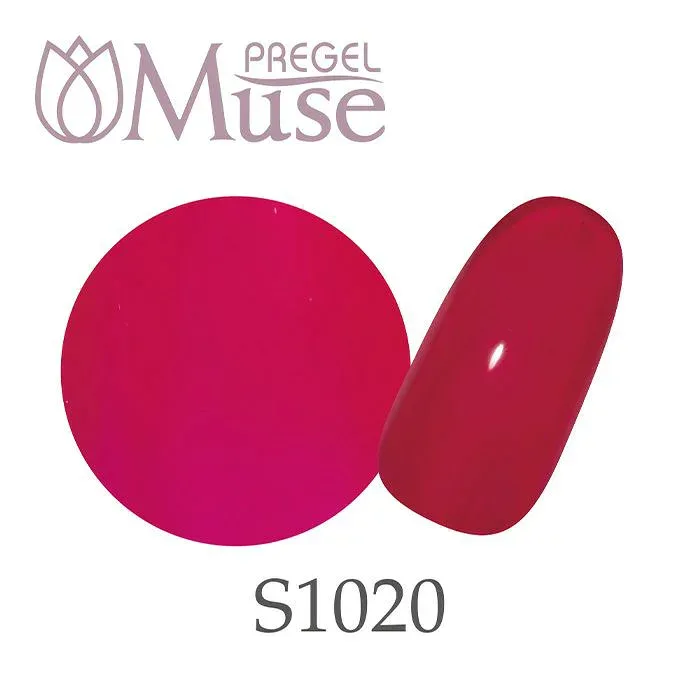 【プリジェル公式】ミューズ /クレオマゼンタ/3g ジェルネイル PREGEL ミューズ Muse PGU-S1020 人気 流行り カラー 色 トレンド 綺麗 オールシーズン カラージェル シアー ピンク 桃 原色 レンタン 発色 初心者 サロン用 アート デザイン 厚塗り 薄塗り ポイント