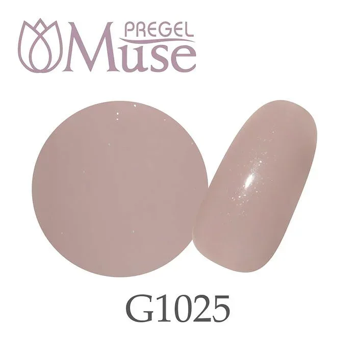 【プリジェル公式】ミューズ /ファブリックローズ/3g ジェルネイル PREGEL ミューズ Muse PGU-G1025 人気 流行り カラー 色 トレンド 綺麗 オールシーズン カラージェル グリッター ラメ ピンク 桃 きらきら キラキラ オフィスネイル ワンホンネイル ベージュネイル
