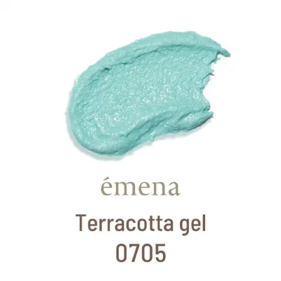 【エメナ公式】エメナ テラコッタジェル0705 ジェルネイル emena エメナ E-TR0705 人気 流行り カラー 色 ポリッシュ 派手 トレンド 綺麗 シュガー スナジェル 春 夏 秋 テラコッタ 素材 粘土 砂 凸凹 ペイント グリーン 緑 ティファニーブルー リッチ 大人っぽい ザラザラ