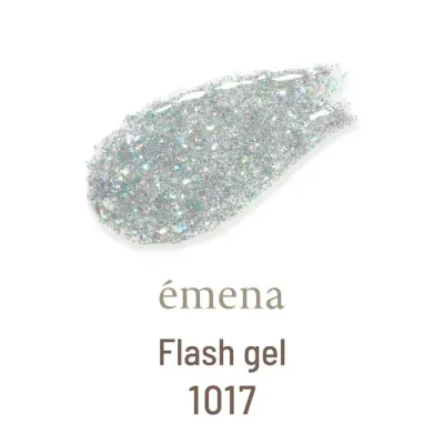 【エメナ公式】エメナ フラッシュジェル1017 ジェルネイル emena エメナ E-FL1017 人気 流行り カラー 色 ポリッシュ 派手 トレンド 綺麗 スパークルフラッシュ ハイライトフラッシュ パーティーフラッシュ 夏 秋 冬 フラッシュ キラキラ ラメ フラ オーロラ