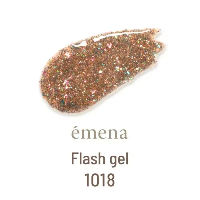 【エメナ公式】エメナ フラッシュジェル1018 ジェルネイル emena エメナ E-FL1018 人気 流行り カラー 色 ポリッシュ 派手 トレンド 綺麗 スパークルフラッシュ ハイライトフラッシュ パーティーフラッシュ 夏 秋 冬 フラッシュ キラキラ グリッター ラメ フラ オーロラ