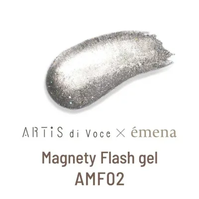 【エメナ公式】アーティスディヴォーチェ×エメナマグネティフラッシュジェル AMF02 ジェルネイル emena エメナ E-MFAMF02 人気 流行り カラー 色 ポリッシュ 派手 トレンド 綺麗 ムーンナイトフラッシュマグ 秋 冬 マグネティフラッシュ マグフラ マグネット 磁石