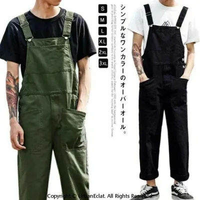 オールインワン レディース カジュアル サイドボタン カーゴパンツ ゆったり 綿 作業着 薄手 サロペット メンズ オーバーオール