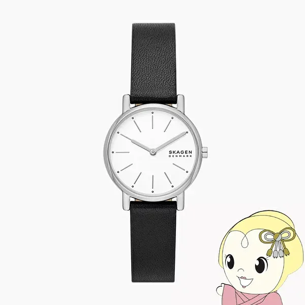 【国内正規品】腕時計 スカーゲン SKAGEN Signatur Lille アナログ ブラックレザーベルト SKW3120【/srm】