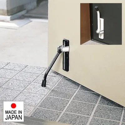 【先着クーポン配布中】 ドアストッパー マグネット 磁石 強力 玄関扉 取付簡単 折り畳み 黒 ブラック 白 ホワイト おしゃれ ゴム 室内 扉ストッパー マンション 賃貸 対応 換気 戸当り
