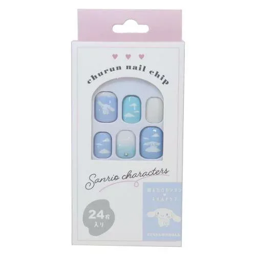サンリオ ネイルチップ シナモロール メール便なら何個でも¥220で全国へ SANRIO シナモン ネイル 付け爪 キャラクター キャラクターズ 化粧雑貨 カミオジャパン