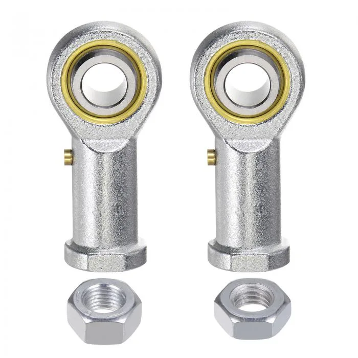 uxcell メスロッドエンドベアリングセット PHSB8 13 mm 1/2-20 左右ねじロッドエンド ロックナット付き 2個
