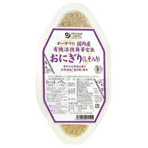 オーサワの国内産有機活性発芽玄米おにぎり(しそ入り) 90g×2個入