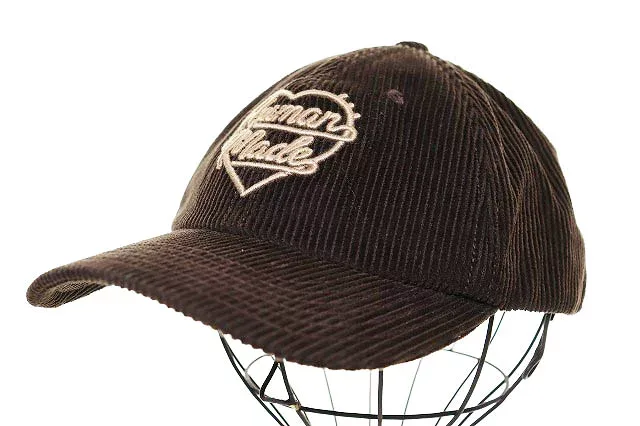 【中古】ヒューマンメイド HUMAN MADE 6PANEL CORDUROY CAP BROWN HM30GD071 コーデュロイ キャップ ロゴ 刺繍 帽子 ブラウン 茶色 【ブランド古着ベクトル】▲260530 メンズ 【ベクトル 古着】 260601