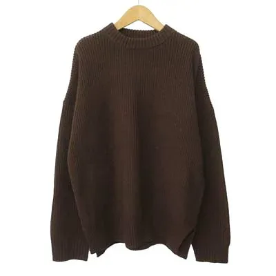 【中古】センスオブプレイス バイ アーバンリサーチ Sense of Place by Urban Research Newzealandwool ルーズセーター ニット M 茶 メンズ 【ベクトル 古着】 251018