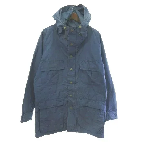 【中古】エディーバウアー EDDIE BAUER 80's 黒タグ マウンテンジャケット パーカー ネイビー 紺 S ■GY28 メンズ 【ベクトル 古着】 260213