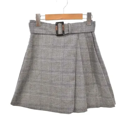 【中古】マジェスティックレゴン MAJESTIC LEGON キュロット 千鳥格子 ハウンドトゥース M グレー ■GY59 レディース 【ベクトル 古着】 260515