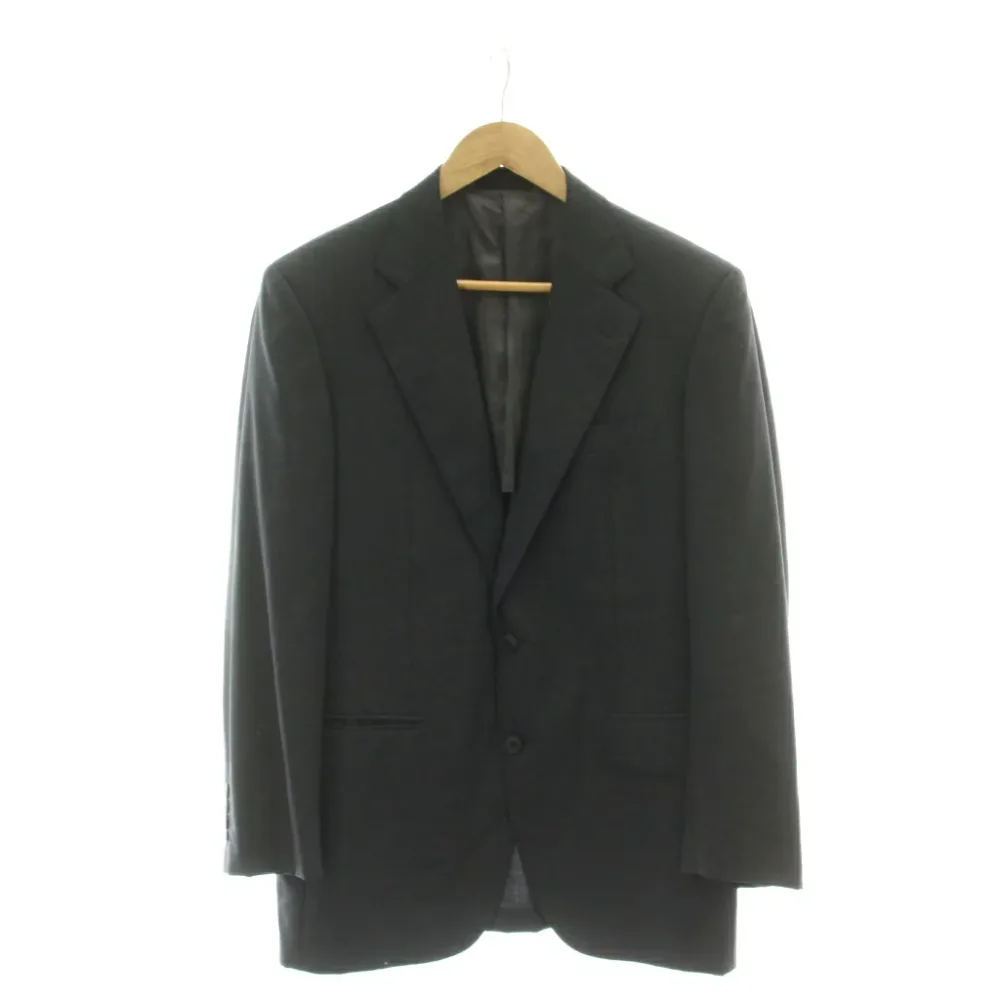 【中古】バーバリー ロンドン BURBERRY LONDON テーラードジャケット シングル 背抜き A5 チャコール /ES ■GY50 メンズ 【ベクトル 古着】 260709