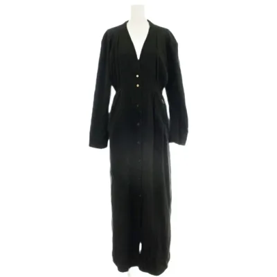 【中古】フォトコピュー PHOTOCOPIEU ワンピース ロング 長袖 38 黒 ブラック 232ALX /☆G レディース 【ベクトル 古着】 260929