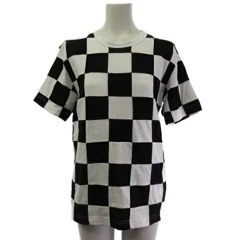 【中古】コムデギャルソンコムデギャルソン COMME des GARCONS COMME des GARCONS パッチワーク Tシャツ カットソー 半袖 チェック XS レディース 【ベクトル 古着】 261012