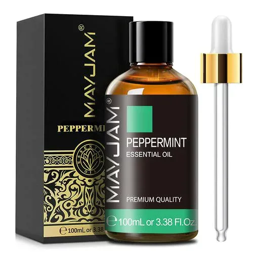 MAYJAM アロマオイル ペパーミント 精油 100ml エッセンシャルオイル 天然100% アロマディフューザー/加湿器用 芳香用 プレゼント
