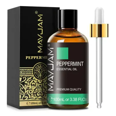 MAYJAM アロマオイル ペパーミント 精油 100ml エッセンシャルオイル 天然100% アロマディフューザー/加湿器用 芳香用 プレゼント