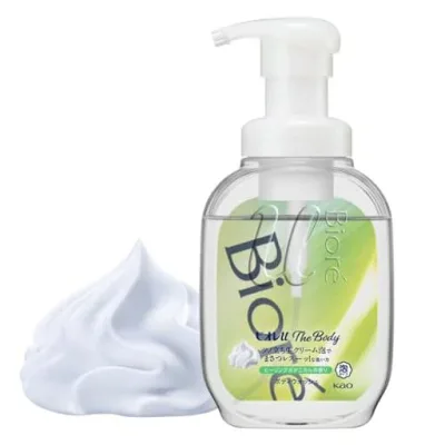 ビオレu ザ ボディ 〔 The Body 〕 泡タイプ ヒーリングボタニカルの香り ポンプ 540ml 「高潤滑処方の生クリーム泡」 ボディソープ 清々しいヒーリングボタニカルの香り