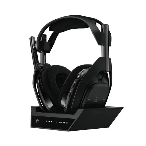 Logicool G ゲーミングヘッドセット ASTRO A50 X LIGHTSPEED A50X-BK ワイヤレス ヘッドセット + ベースステーション ミックスアンプ 内蔵 マイク付き 充電 24時間連続使用可能 軽量 363g Bluetooth