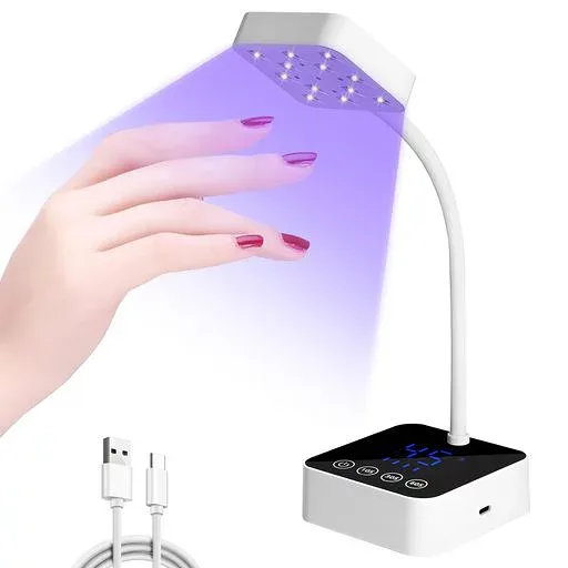 Diesisa UV&LED ネイルライト ジェルネイル ライトスタンド (ホワイト)