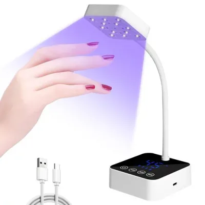 Diesisa UV&LED ネイルライト ジェルネイル ライトスタンド (ホワイト)