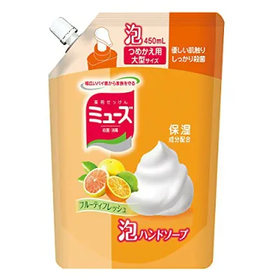 ミューズ 泡ハンドソープW フルーティフレッシュの香り 詰替用 大型サイズ450mL 送料込み!