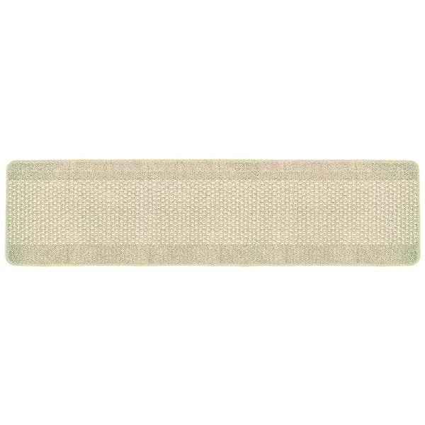 【3個セット】 洗いやすいキッチンマット/インテリアマット 【約45cm×240cm】 ベージュ ループタイプ 日本製 『優踏生』
