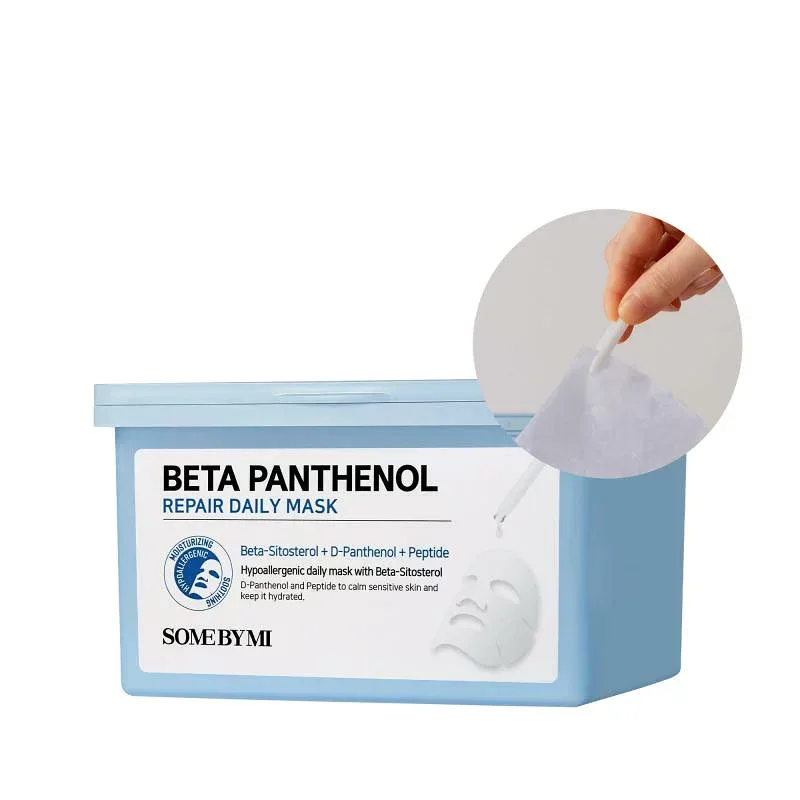 SOME BY MI(サムバイミー) ベータパンテノール リペアデイリーマスク30枚入り 370ml BETA PANTHENOL REPAIR DAILY MASK 30EA 鎮静 水分 栄養スキンケア 保湿 しっとり 水分 乾燥肌 潤い 自宅エステ