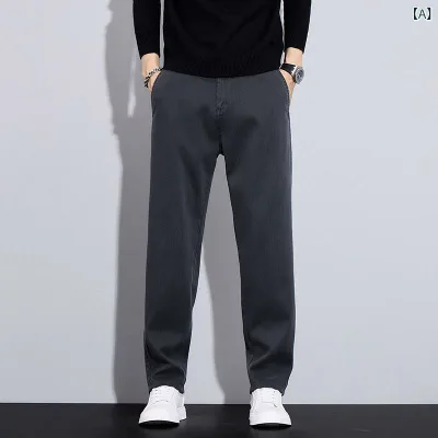 カジュアルパンツ メンズ テンセル ボトムス ズボン テーパードパンツ ストレートパンツ ロングパンツ 男性用 紳士 伸縮性 軽量 接触冷感 薄手 通気性 ビジネス カジュアル オフィス リクルート デート 旅行 無地 シンプル ブラック ベージュ カー