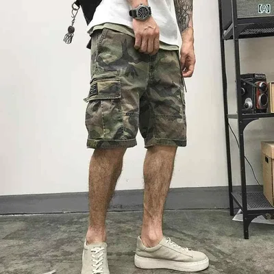 ハーフパンツ メンズ 迷彩 工装 カーゴパンツ 半パンツ ショーツ 五分丈 短パン ボトムス ワークパンツ 大サイズ アウトドア 登山 スポーツ 運動 部屋着 カジュアル ミリタリー 迷彩柄 カモフラ アーミー 多ポケット 春夏