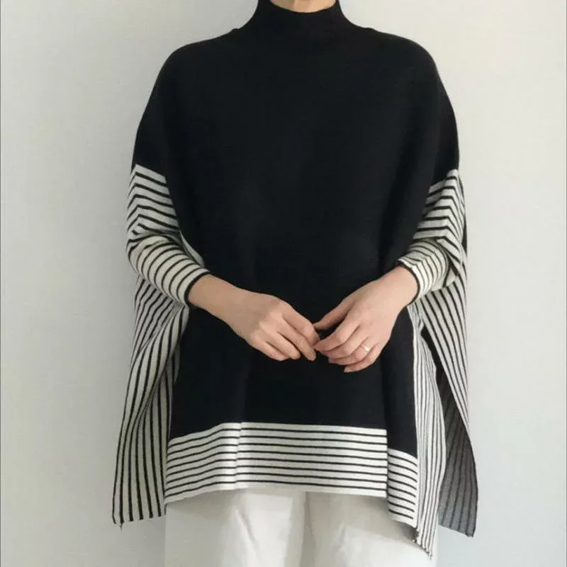 ショール ニットポンチョ レディース 羽織り 防寒 羊毛混 厚手 ボレロ セーター アウター カジュアル デート 秋冬 ベージュ カーキ