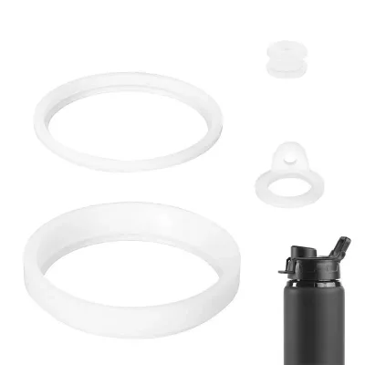 ESJNNK 水筒蓋 交換部品 4個セット シリコーンガスケット サーモフラスク 24/32/40/64 オンスシールリング交換水ボトルカップ部品 食品グレード 通気穴 水ボトルシール交換