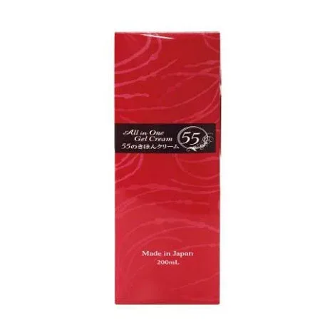 55のきほんクリーム 200ml スキンケア オールインワン フェイスクリーム 保湿クリーム