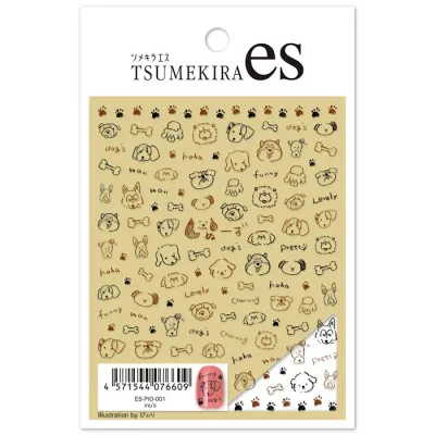 TSUMEKIRA(ツメキラ) ネイルシール ES-PIO-001 【es】inu's 送料無料(普通郵便)