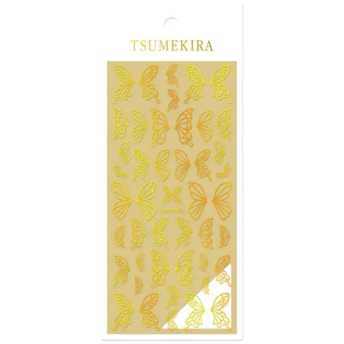 TSUMEKIRA(ツメキラ) ネイルシール honchanプロデュース Butterfly motif gold(ジェル専用) SG-HON-001