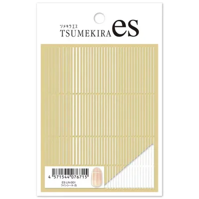 TSUMEKIRA(ツメキラ) ネイルシール es ラインシール 白 ES-LIN-001 薄い しなやか 高品質 送料無料(普通郵便)