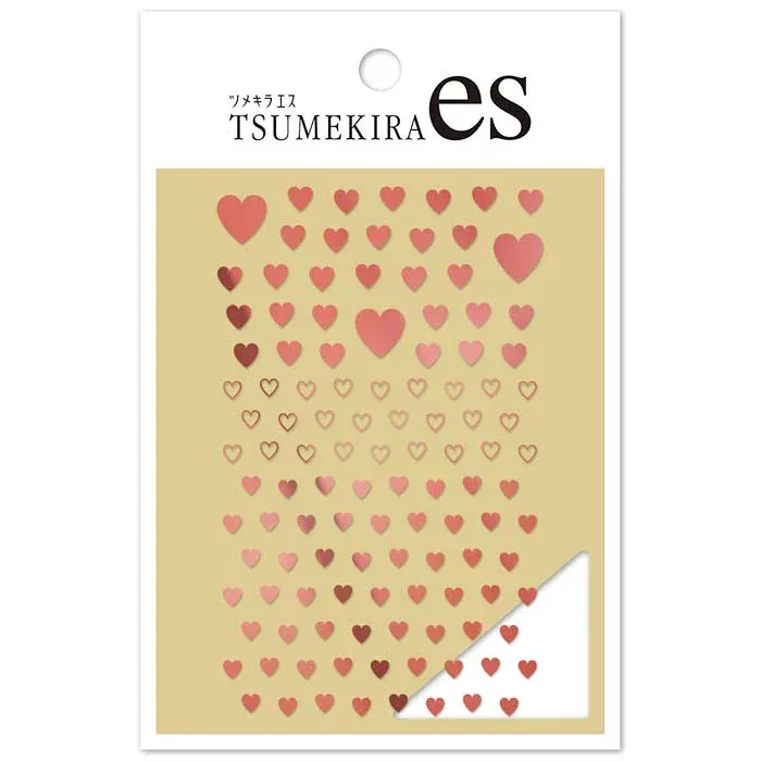 TSUMEKIRA(ツメキラ) ネイルシール es MEGU NAILプロデュース MEGUハート PINK GOLD(ピンクゴールド) (ジェル専用) ES-MGN-014 送料無料(普通郵便)