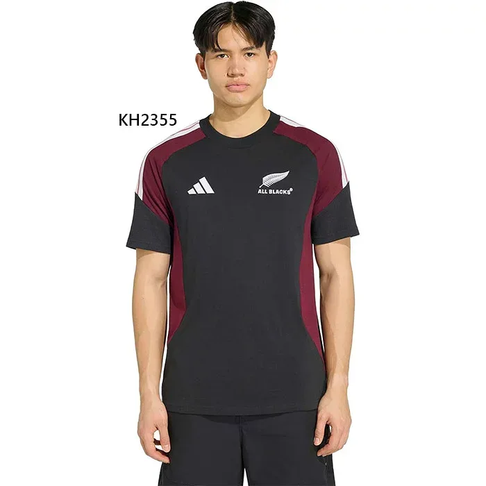アディダス メンズ オールブラックス ALL BLACKS コットン半袖Tシャツ ラグビーウェア トップス 半袖 ニュージーランド代表 ブラック 黒 送料無料 adidas TL644
