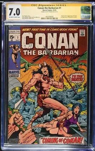 コナン 1 CGC 7.0 SS サイン入り シグネチャーシリーズ ロイ・トーマス作