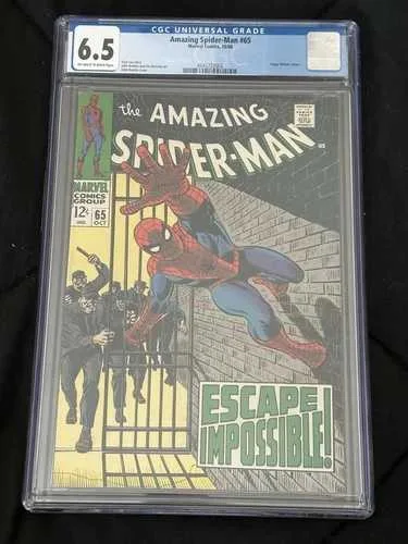 アメイジング・スパイダーマン #65 マーベル・コミック 1968 CGC 6.5 フォギー・ネルソン カメオ出演